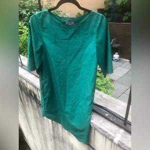Cos Green Blue Tunic Shirt Dress